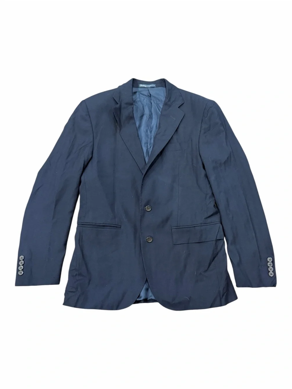 Polo Ralph Lauren Men's Navy Two-Button Wool Italian Sport Coat 38